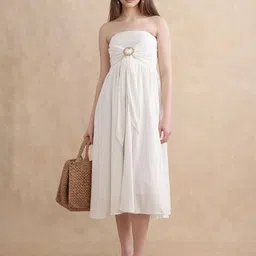 RAREISM Fit & Flare Midi Dress image 1