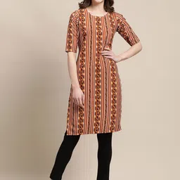 7Threads Women Pack Of 6 Ethnic Motifs Printed Daily Straight Kurtas image 5