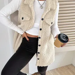 Outzidr Women Sleeveless Woven Jacket-picture-37