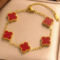 V FASHION JEWELLERY Gold-Plated Flower Bracelet-picture-39