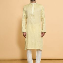 Arihant Rai Sinha Men Ethnic Motifs Embroidered Regular Thread Work Kurta with Churidar-picture-18