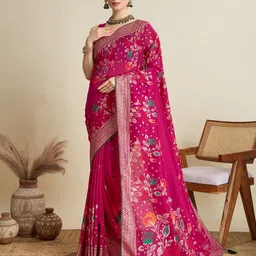 Mitera Floral Printed Designer Saree-picture-15