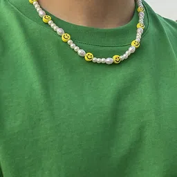 StyleCast x Revolte Gold-Plated Artificial Stone Baeded MInimal Necklace image 5