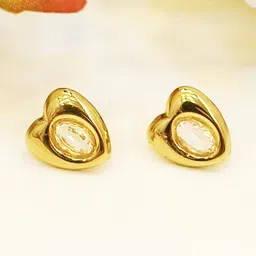 UrbanLuk Heart Shaped Studs Earrings image 3