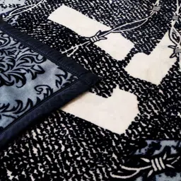 MAGICAL White & Black Mink 500 GSM Double Bed Blanket-image-80