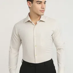 Raymond Pure CottonContemporary Fit Cutaway Collar Formal Shirt-picture-21