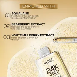 Renee 24K Gold Serum With Bearberry Extract - 30ml image 4