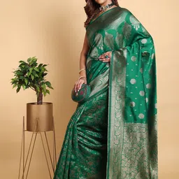 Sarisp Woven Design Zari Pure Silk Banarasi Saree-picture-15
