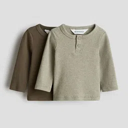 H&M Boys 2-Pack Cotton Henley Tops-picture-11