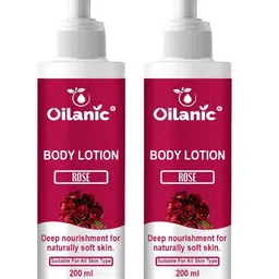 Oilanic Set Of 2 Rose Body Lotion For Deep Nourishment - 200 ml Each-picture-22