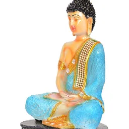 Aura Blue & Beige Buddha Idol Showpiece-picture-18