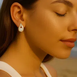 I Jewels Teardrop Shaped Studs Earrings-image-32