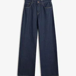 Bershka Women Mid-Rise Wide-leg Straight Fit Jeans image 2