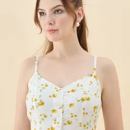 aayu Floral Print Crepe Maxi Dress image 3