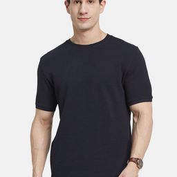Octave Men Self Design Round Neck Cotton T-shirt-picture-37