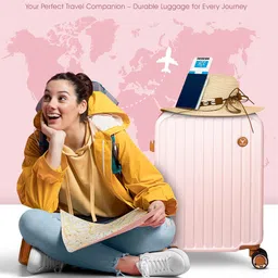 REDHORNS Set Of 3 Textured Anti-Scratch Trolley Bag image 5