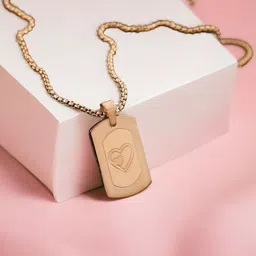 SZN Gold-Plated Square Shaped Pendants With Chains image 4