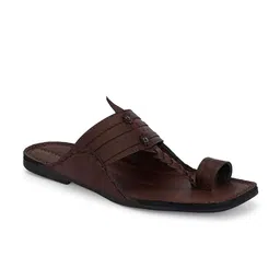 House of Pataudi Men Casual Slip On Kolhapuris image 2