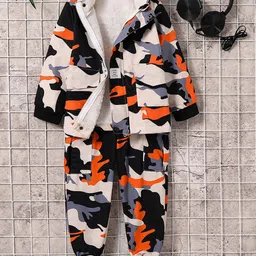 INCLUD Boys Printed Coat with Trousers-picture-48