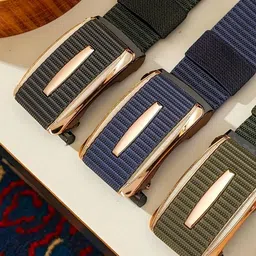 Infispace Men Woven Design Slim Belt image 2