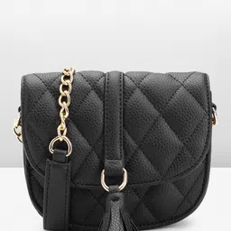 Carlton London Quilted Sling Bag with Tasselled Detail-picture-19