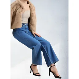 Aadvi Fashion Women Jean Wide leg High-Rise Stretchable Jeans-picture-33