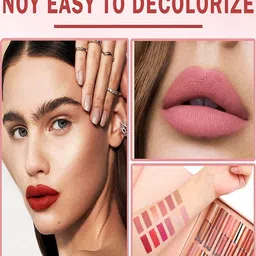 Plessis Set Of 12 Matte Liquid Lipstick- 2.5 ml Each- Shade- 01- 02- 03- 04- 05- 06- 07-09 image 2