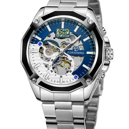 FORSINING Men Round Dial & Stainless Steel Straps Analogue Watch FSG8207M4S3 image 3