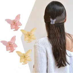 Lyphy Women Set of 7 Butterfly Claw Clip image 2