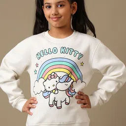 Kids Ville Girls Hello Kitty Printed Sweatshirt-picture-20