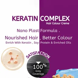 SKATCH PROFESSIONALS Nano Plast Formula Hair Color- 100 g - Burgundy image 4
