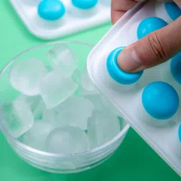 aivc Premium Silicone Pop-up Ice Cube Tray (Pack of2) 21 Cubes Blue Silicone Ice Cube Tray image 3