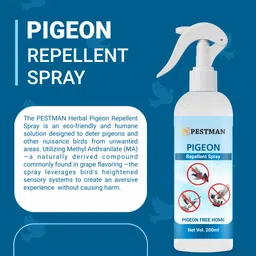 pestman Bird Repellent Spray | No Killing Only Repelling | Pigeon Repellent Spray image 5