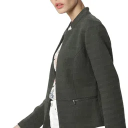only 65%Polyester,35%Cotton Solid Coat For Women image 3