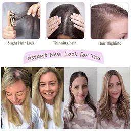 lebene Premium Synthetic Brown Topper for Women – Natural Look & Effortless Volume Hair Extension image 4