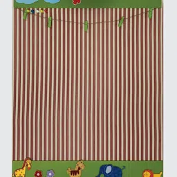 Kidoz Bulletin Board Notice Soft Board For Kids Study Animal Horizontal - Green image 2