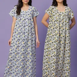 clochoice Pack of 2 Women Nighty-picture-25