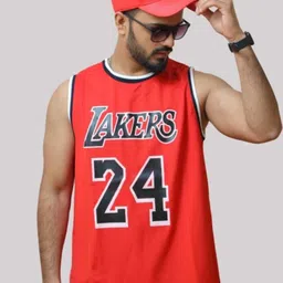 trendhive Casual Lakers Printed Gym Men Vest-picture-16