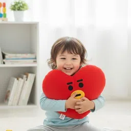 blingnbeats Soft Toy - Red Heart TATA Soft Toy, BTS Character - 12 inch image 2