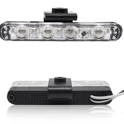rawat Car Grill Red & Blue LED Police Flasher Light with Controller & Flashing Modes Car Fancy Lights image 3