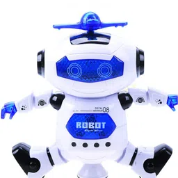varna 360-Degree Rotating Robot Space Dancer Humanoid Robot Toy With Music Light Electronic Walking Toys For Kids Gift image 4