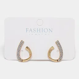 alinora jewels AJ_GLD_CURVESTUDS_ER Beads Silver Stud Earring image 4