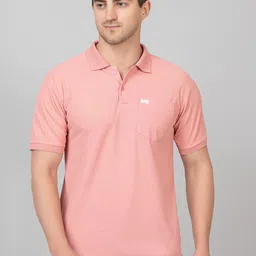 bab Men Solid Polo Neck Cotton Blend Multicolor T-Shirt-picture-14