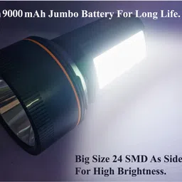 trx 4 km long range Multi-function Camping light 350W super bright jumbo blinker led Torch image 4