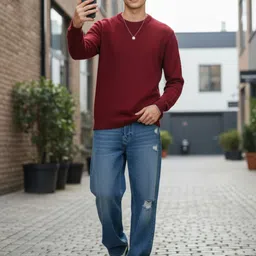 glitchez Acrylic Cable Knit Sweater image 5