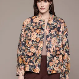 Label Ritu Kumar Floral Open Front Jacket image 3