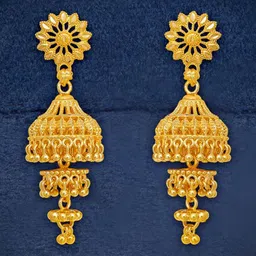Luv Fashion Floral Jhumkas Earrings-picture-37