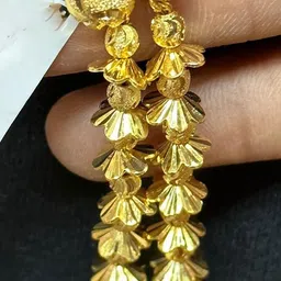 Anshenterpris Gold-Plated Hanging Sui Dhaga Dome Shaped Jhumkas image 2