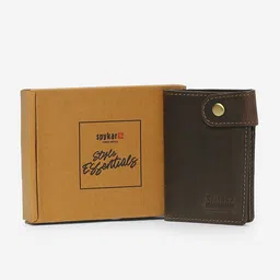 SPYKAR Men Leather Two Fold Wallet image 2