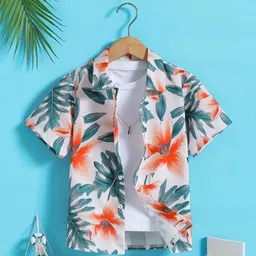 YK Boys Modern Floral Printed Casual Shirt-image-86